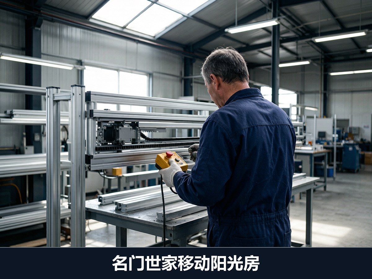 工厂内对开合机构进行调试检测 工厂内对开合机构进行调试检测