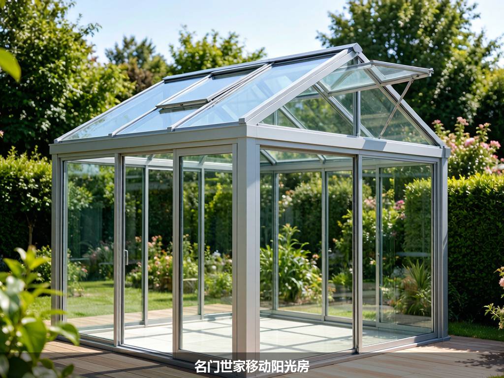 名门世家移动阳光房夏季通风开合