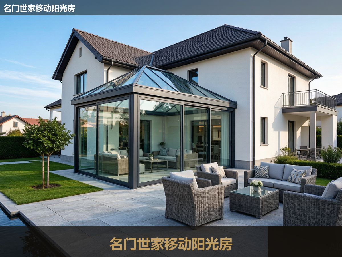 别墅庭院移动阳光房实景