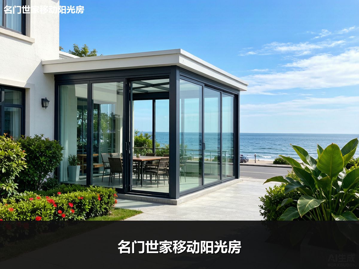 青岛沿海可开合移动阳光房实景