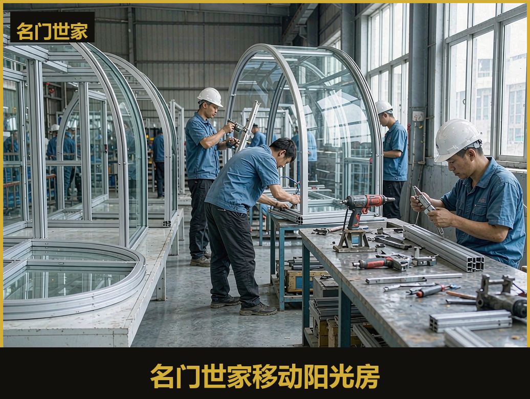 工厂车间测量与组装铝合金型材