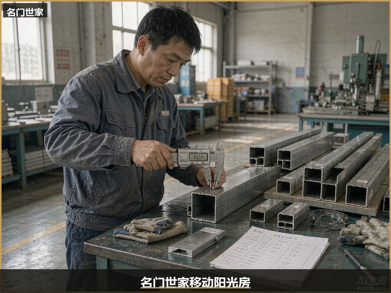 名门世家移动阳光房工厂质检实拍