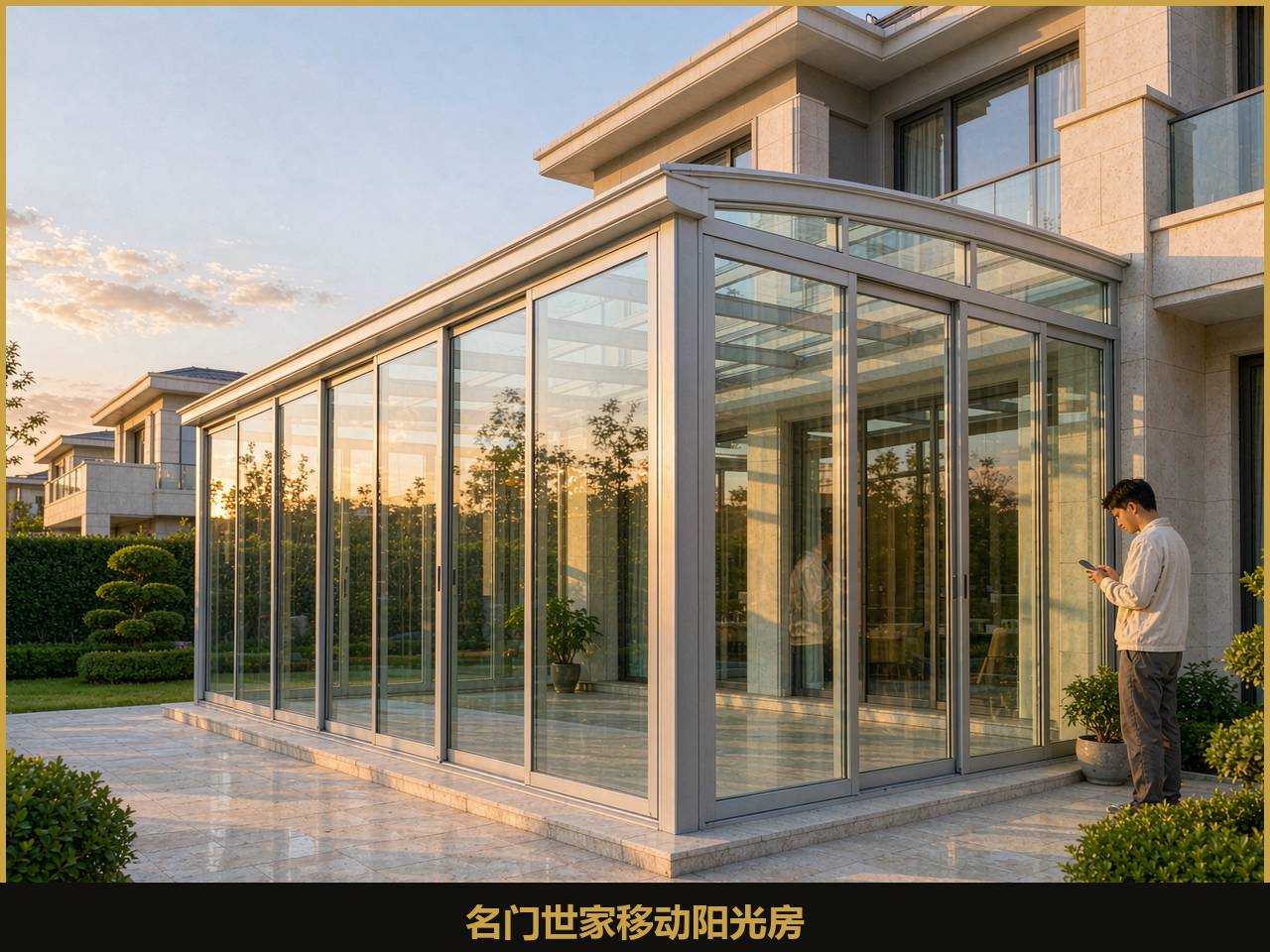 半夜一场暴雨，人不在家，院子自己关上了——名门世家青岛黄岛山东源头工厂，给全国业主拆一拆移动阳光房的"开合大脑"