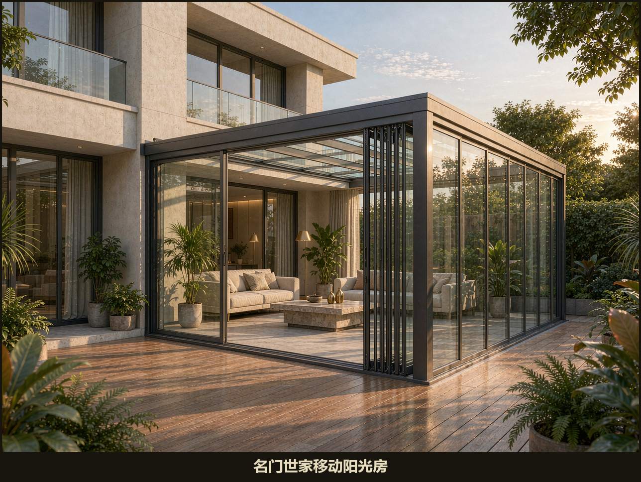 一套能带走的移动阳光房：名门世家在青岛山东源头工厂，把"可拆装、能迁移"做成发往全国的硬工艺