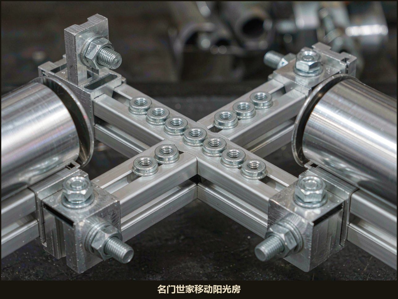 移动阳光房模块化螺栓节点与编号角件